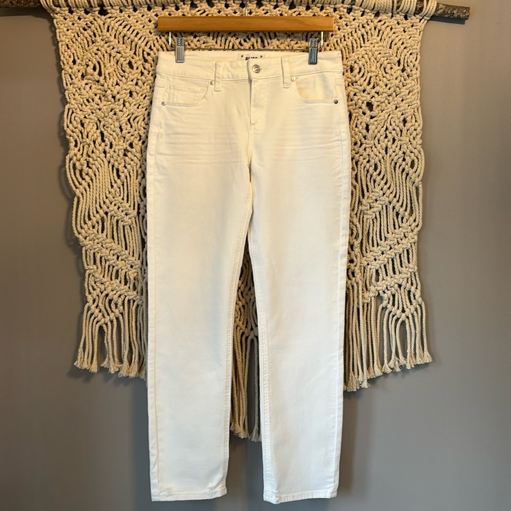 PAIGE White Ankle Crop Jeans